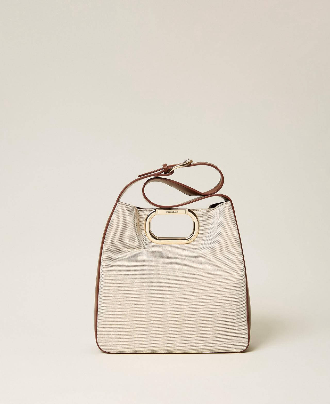 Lila canvas hobo bag