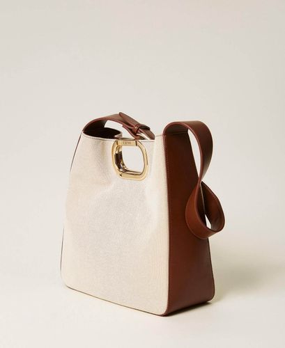 Lila canvas hobo bag