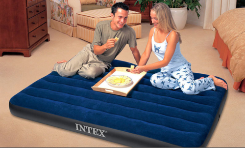 מזרון מתנפח זוגי לטיול או לבית איכותי של 64758 INTEX