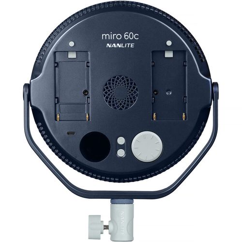 פאנל לד עגול צבעוני Nanlite miro 60c RGB