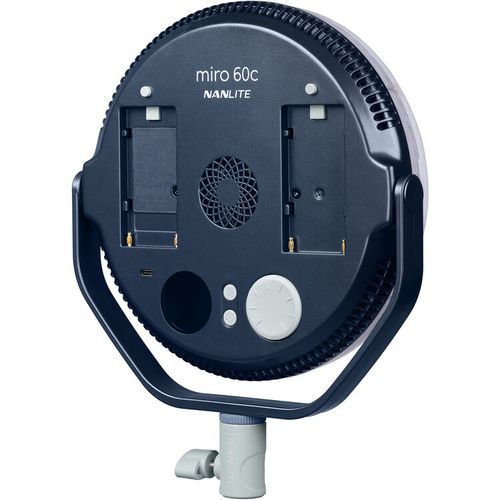 פאנל לד עגול צבעוני Nanlite miro 60c RGB