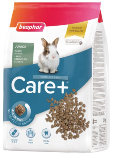 מזון CARE+ לארנבונים 1.5 ק