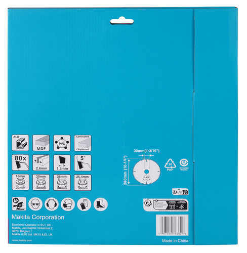 להב מסור רב-תכליתי Makita D-81751 T.C.T 260x30 מ