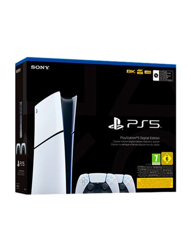 Sony PlayStation 5 825GB Slim Digital Edition כולל שני שלטים . סוני דיגיטל סלים   ישפאר