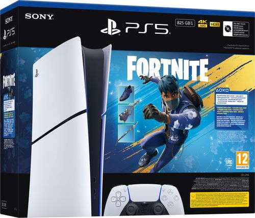  PS5 קונסולה Playstation 5 Slim 825GB Digital +  Fortnite Flowering Chaos ישפאר