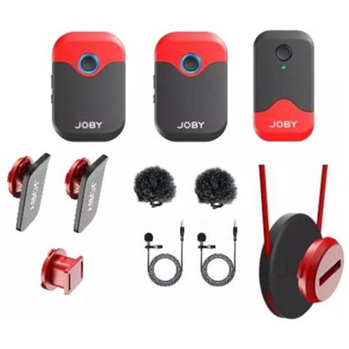 מערכת מיקרופון אלחוטי JOBY Wavo AIR ג'ובי ל2 אנשים.