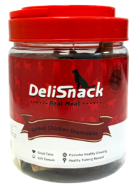 דליסנק צנצנת חטיף שוקי עוף בגריל 350 גרם - Delisnack