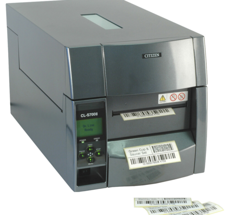 מדפסת ‏תרמית ‏להדפסת מדבקות ותוויות Citizen CL-S703 + כרטיס רשת
