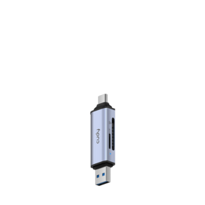  מתאם CUDY 2-IN-1 Dual USB 3.0 SD/TF Card Reader UH200 