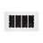 עמדת  HOME & OFFICE תחת הטיח 8 מודול, ללא אביזרים NISKO