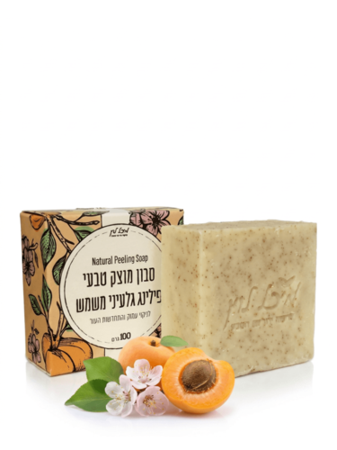 סבון מוצק טבעי - פילינג גלעיני משמש (100 גר')
