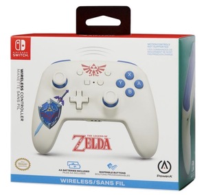 בקר אלחוטי PowerA Zelda Hylian Shield שלט לנינטנדו סוויץ’ |  Zelda Hylian Shield Wireless Controller for Nintendo Switch