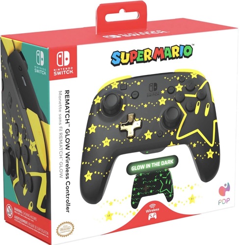 בקר אלחוטי שלט Super Mario Glow in the Dark לנינטנדו סוויץ’ | Super Mario Glow in the Dark Wireless Controller for Nintendo Switch