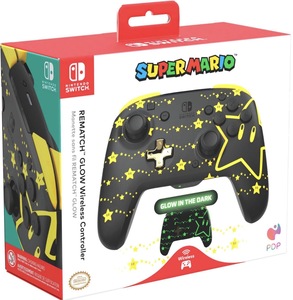 בקר אלחוטי שלט Super Mario Glow in the Dark לנינטנדו סוויץ’ | Super Mario Glow in the Dark Wireless Controller for Nintendo Switch