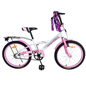 אופניים לילדים BMX מושב מתכונן, פעמון וסבל אחורי "12 - ורוד