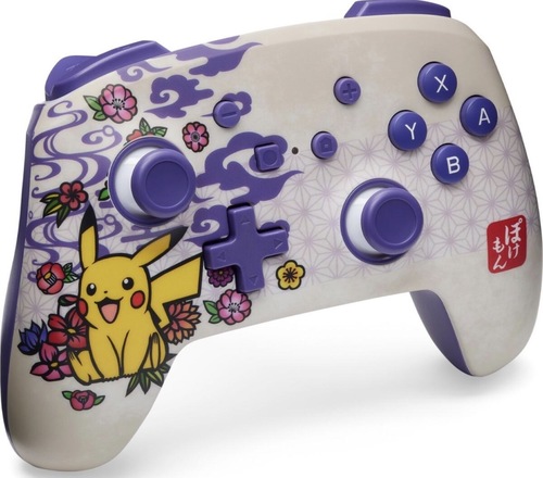 בקר אלחוטי שלט PowerA Pokémon Pikachu Blossom לנינטנדו סוויץ’ |  Pokémon Pikachu Blossom Wireless Controller for Nintendo Switch