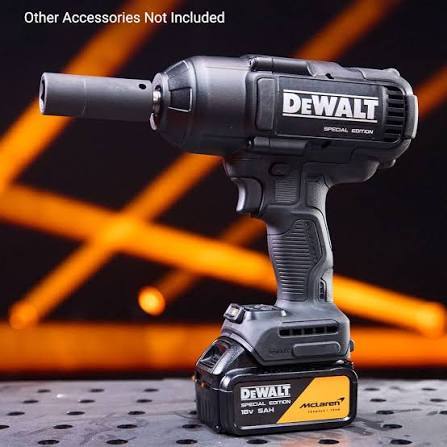 סט מפתח אימפקט עוצמתי ''18V 1/2 + שתי סוללות 5AH של DEWALT X MCLAREN DCF99MP2T