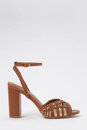 TWINSET woven ankle-strap sandals