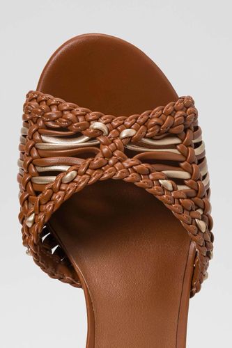 TWINSET woven ankle-strap sandals
