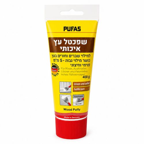 שפכטל עץ איכותי PUFAS (פופאס) 400 גרם