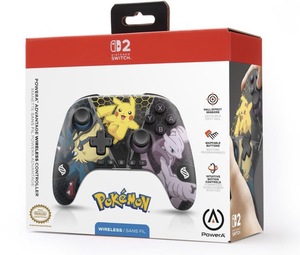 בקר אלחוטי PowerA Pokémon Pikachu & Mewtwo – Nintendo Switch | PowerA Pokémon Pikachu & Mewtwo Wireless Controller 