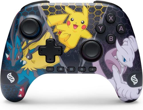 בקר אלחוטי PowerA Pokémon Pikachu & Mewtwo – Nintendo Switch | PowerA Pokémon Pikachu & Mewtwo Wireless Controller 