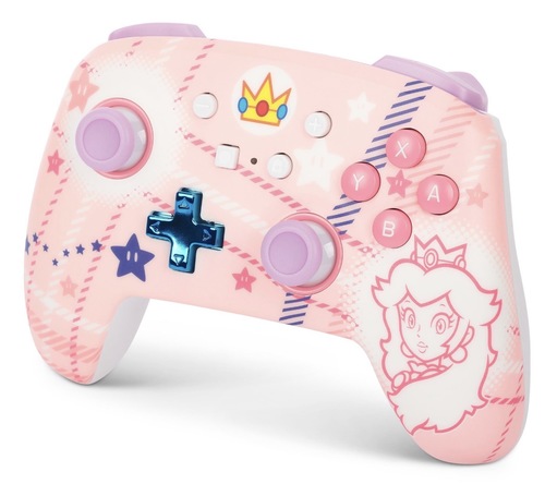 בקר אלחוטי PowerA Princess Peach Pastel – Nintendo Switch | PowerA Princess Peach Pastel Wireless Controller 