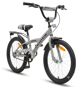 אופניים לילדים BMX מושב מתכונן, פעמון וסבל אחורי "20 - כסוף