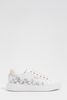 Leather trainers with floral embroidery FIORTE PLATIN