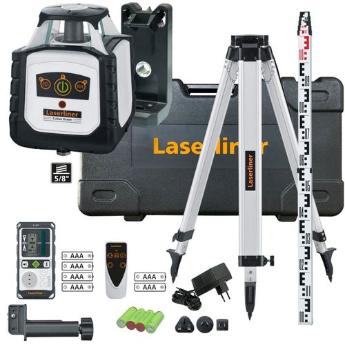 לייזר מסתובב ירוק Laserliner Cubus G 210 S Set מק