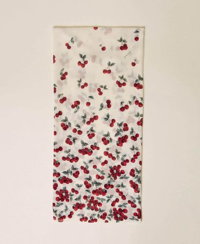 Cherry print stole