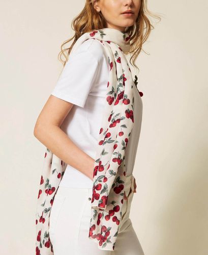 Cherry print stole