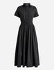 TWINSET Drawstring puff-sleeve Midi Dress