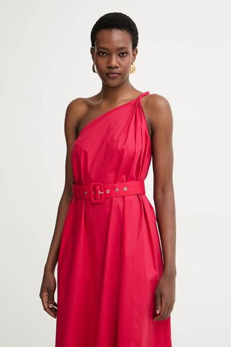 TWINSET Belted one-shoulder Midi Dress
