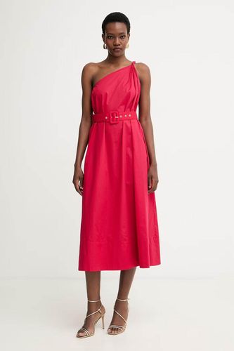 TWINSET Belted one-shoulder Midi Dress