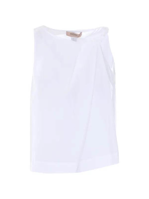 TWINSET knot-detail Draped Top