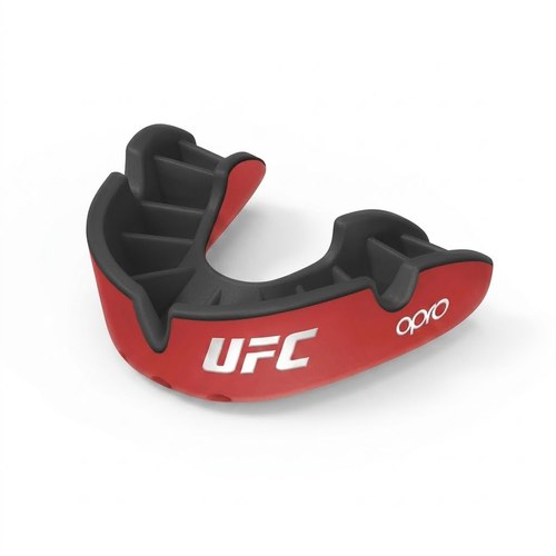 מגן שיניים OPRO UFC SILVER צבע אדום