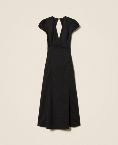 Long poplin dress