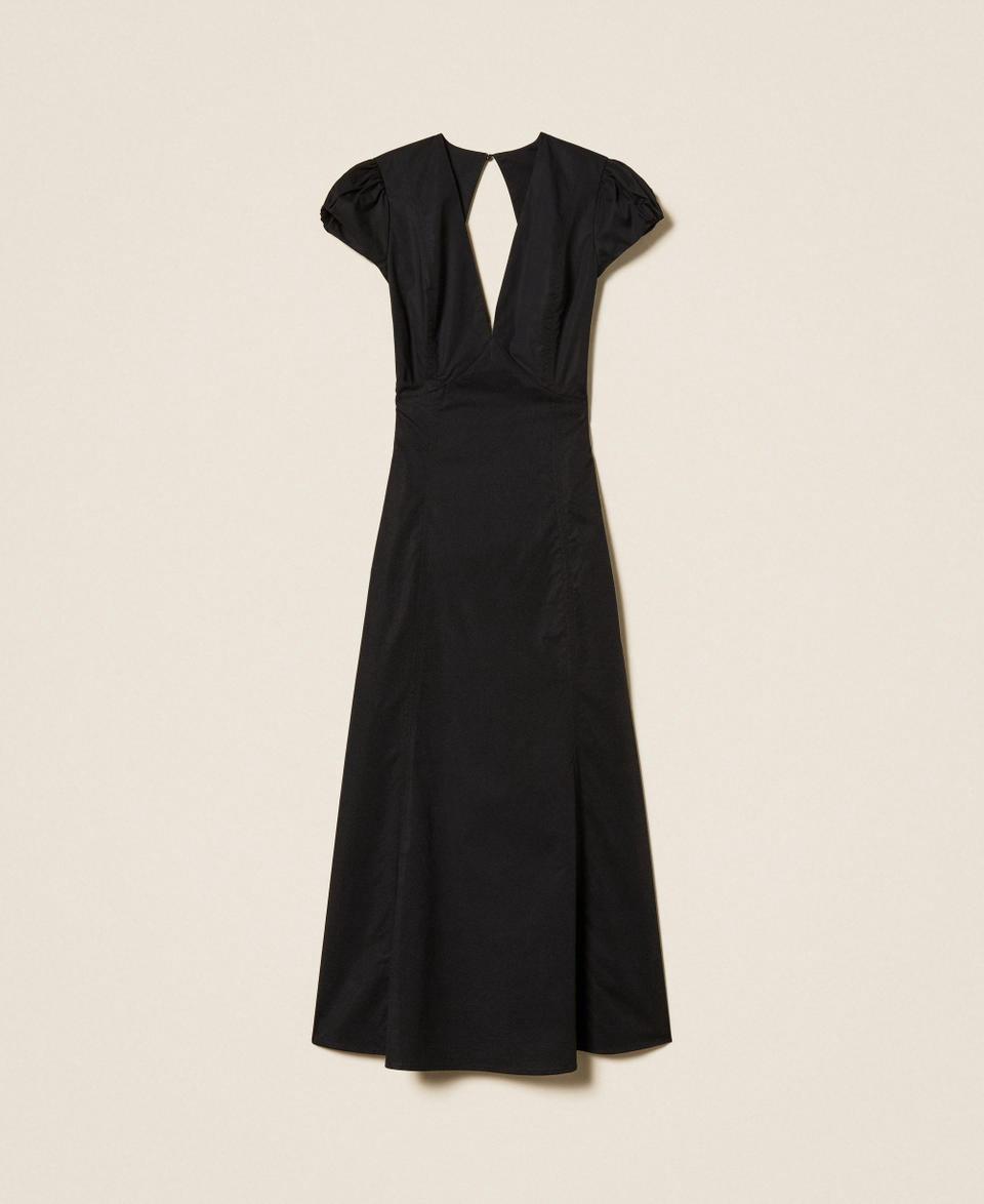 Long poplin dress
