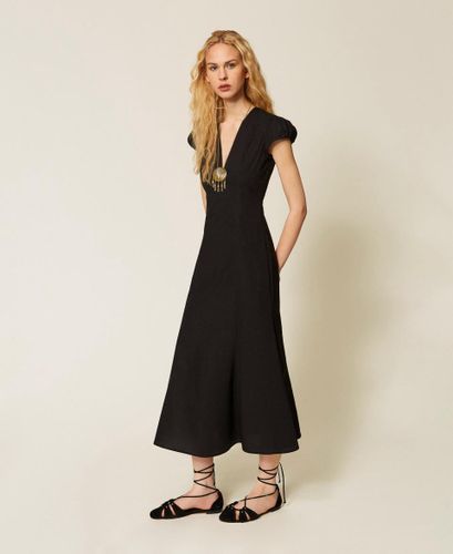 Long poplin dress