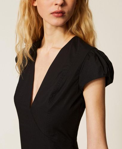 Long poplin dress