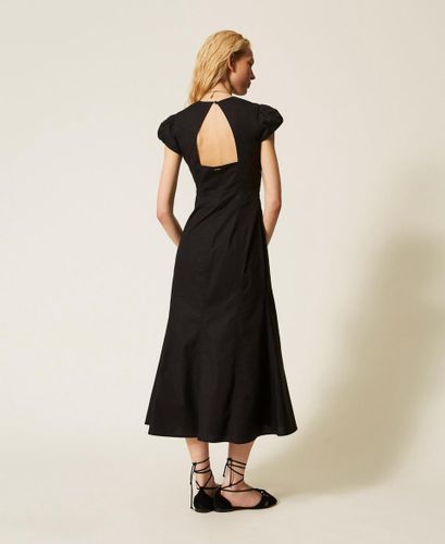 Long poplin dress