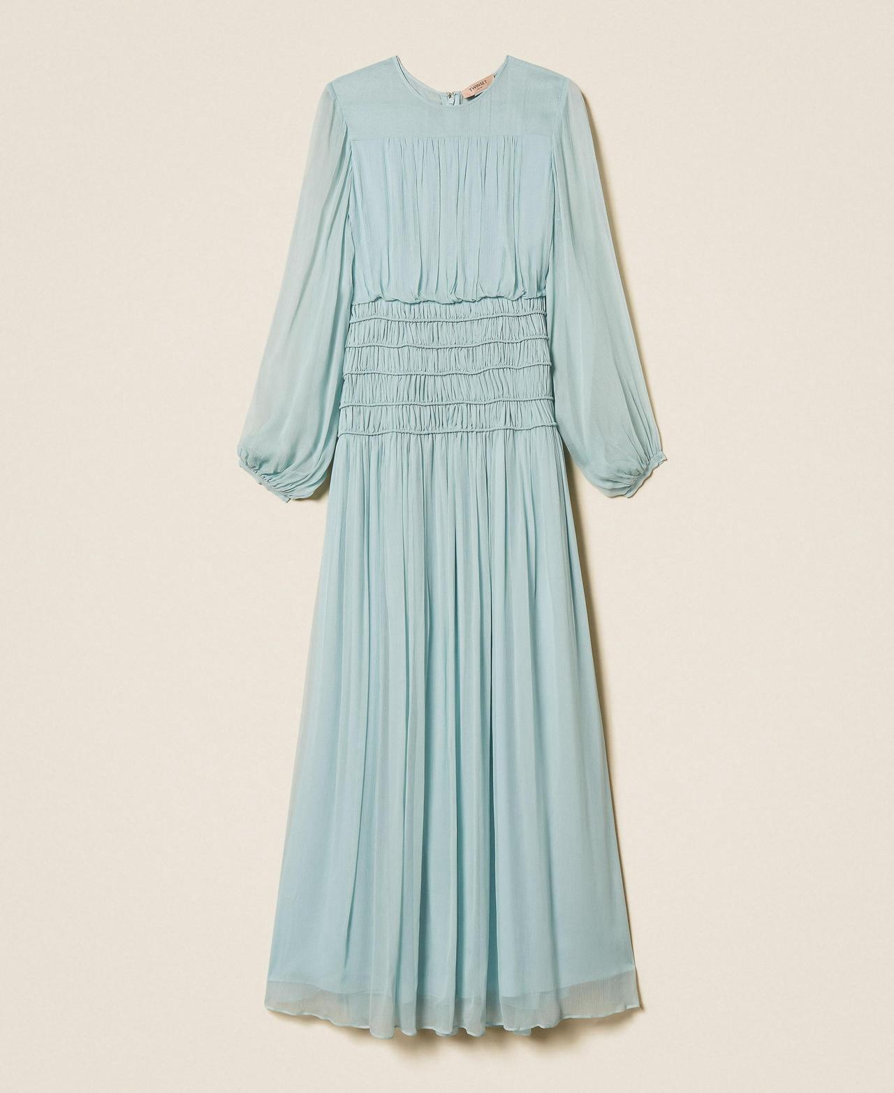 Long crépon dress