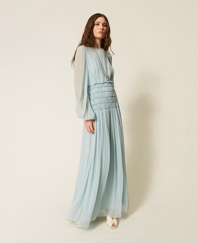 Long crépon dress