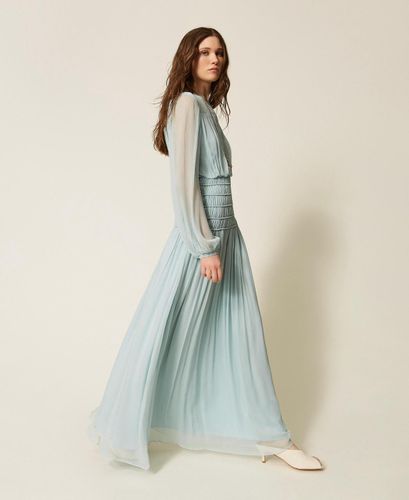 Long crépon dress