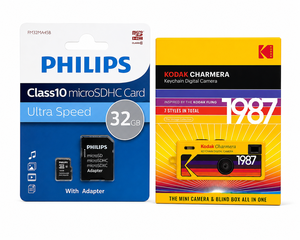 מצלמת רטרו דיגיטלית Kodak Charmera כולל כרטיס זיכרון 32GB
