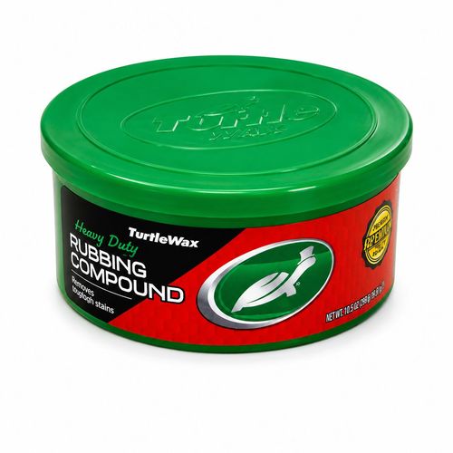 Turtle Wax Heavy Duty Rubbing Compound 298 גרם – פוליש מסיר כתמים וחידוש צבע לרכב