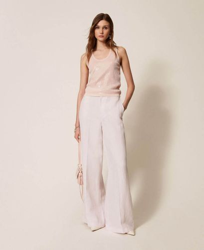 Knit top with sequins