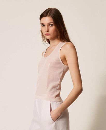 Knit top with sequins