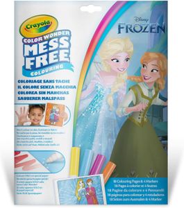 ערכת ציור ללא ליכלוך Color Wonder 18 דפים ו 4 טושים – פרוזן